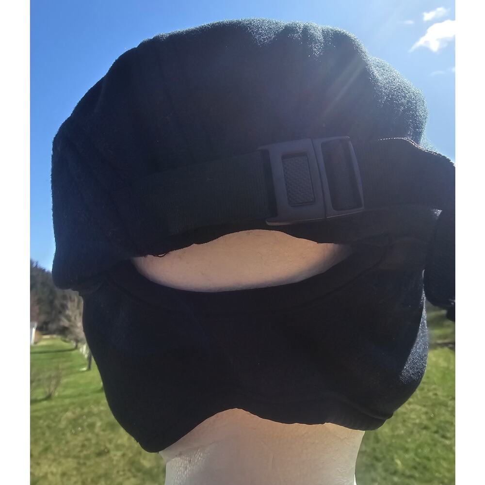 Galyans Windstopper Fleece Trapper Hiking Hat Black Earflap Womens One Size - Picture 4 of 9